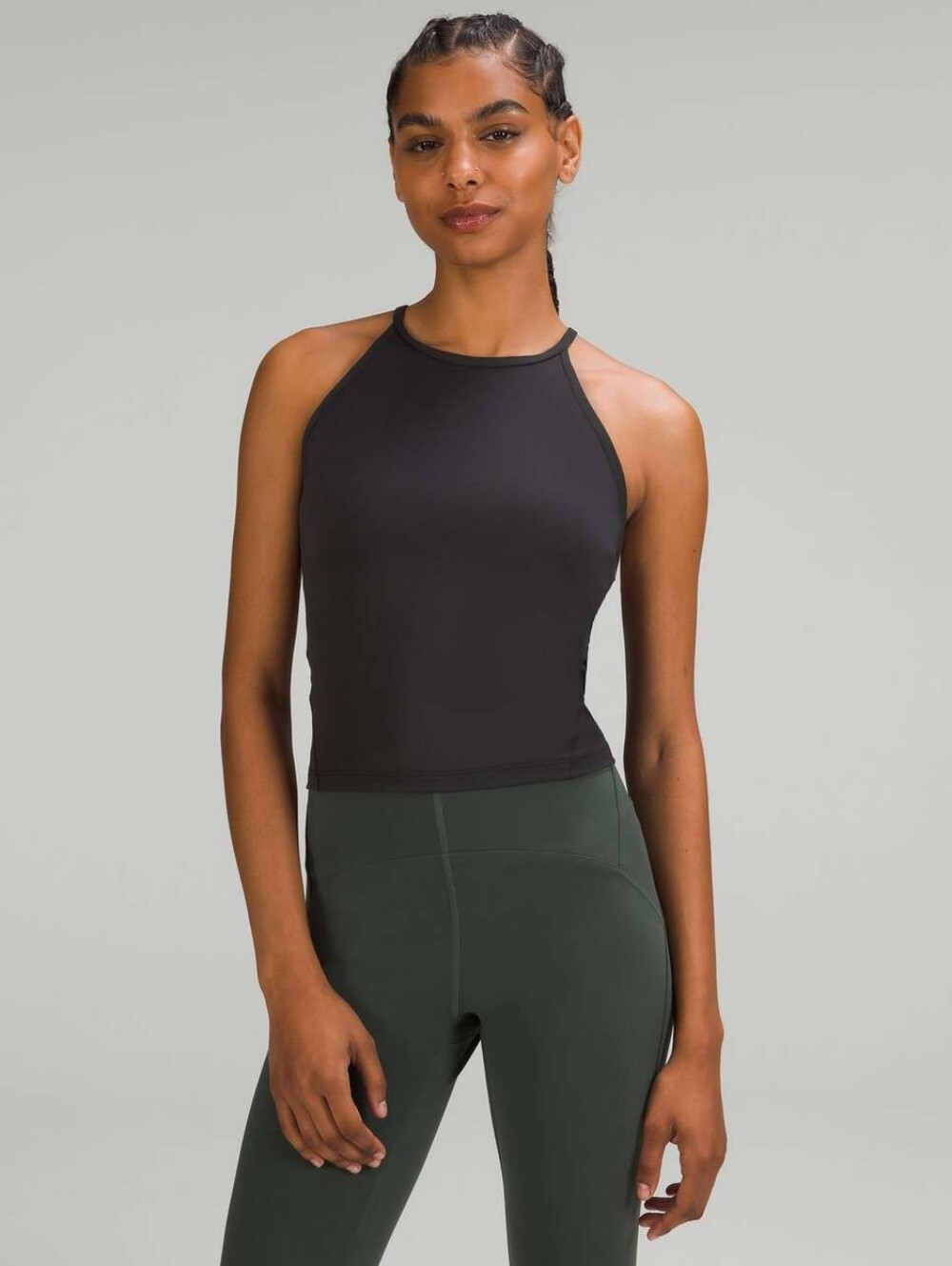 Lululemon Nulu High-Neck Yoga Tank Top in Black